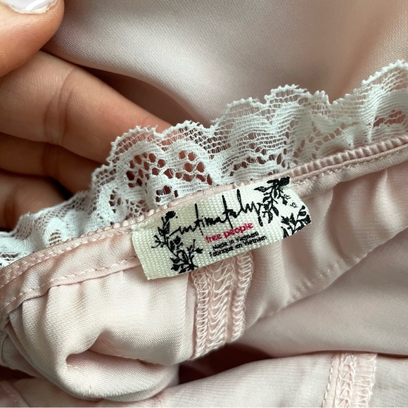SOLD Free People Baby Pink Lace Nightgown - Picture 4 of 5